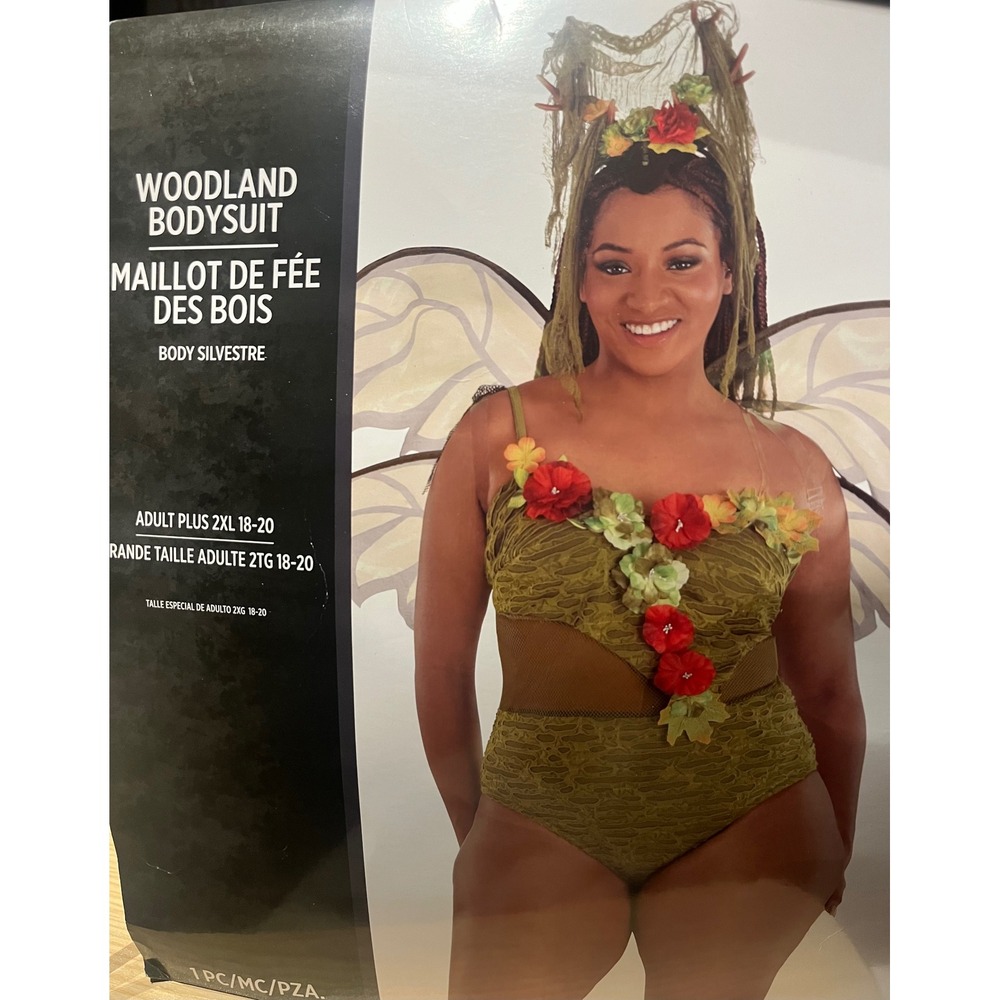 Amscan Woodland Fairy Costume Womens Plus 2XL 18-20 NWT Halloween Cosplay